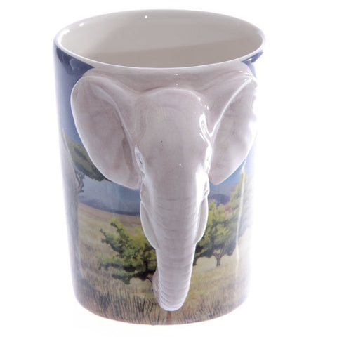 Elefant Mugg Vit