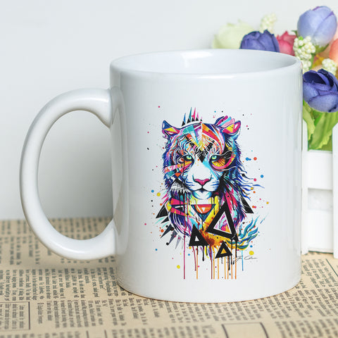 Konstnärlig Mugg Tiger