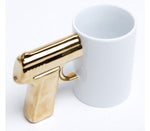 Mugg Pistolmotiv Ölglas