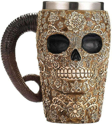 Calavera Dödskalle Ölglas