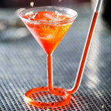 Cocktailmugg Dubbelväggad Sugrör