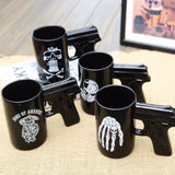 Pistolmugg Svart Ölglas