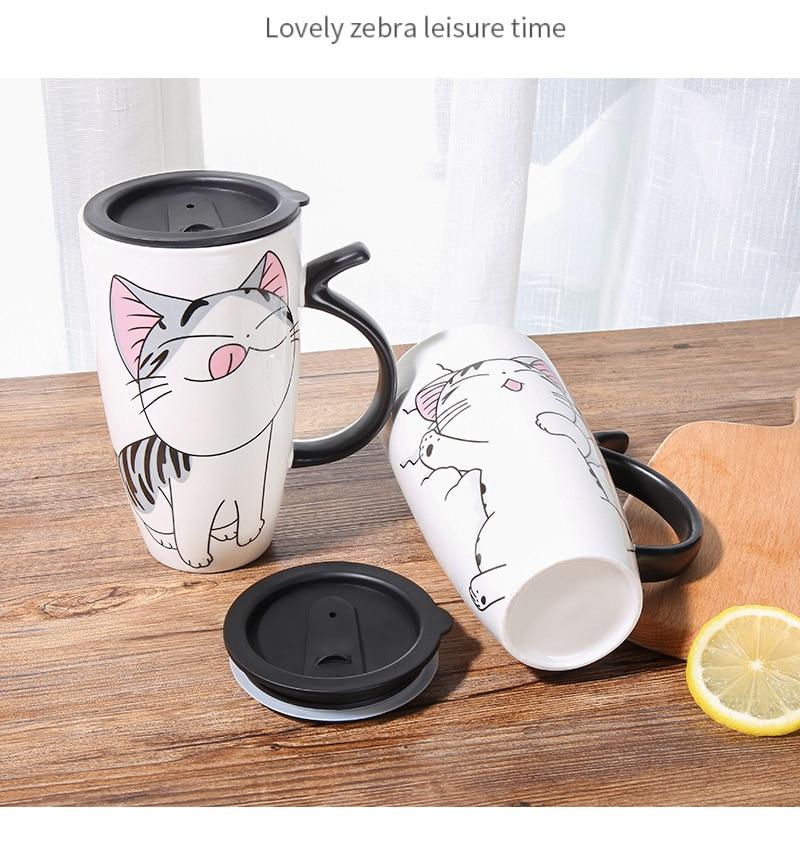 Katt Kaffemugg Keramik