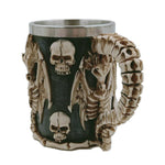 Skelett Kaffemugg Stål