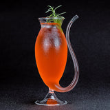 Transparent Cocktailglas Sugrör