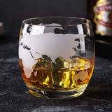 Glas Med Världskarta