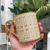 Kaffemugg Med Guldmotiv