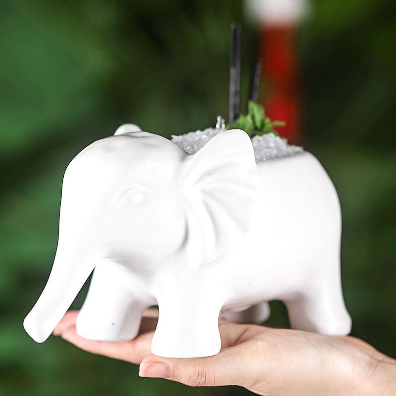 Tikiglas Elefant Keramik