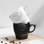 Svart Kaffekopp Läppar