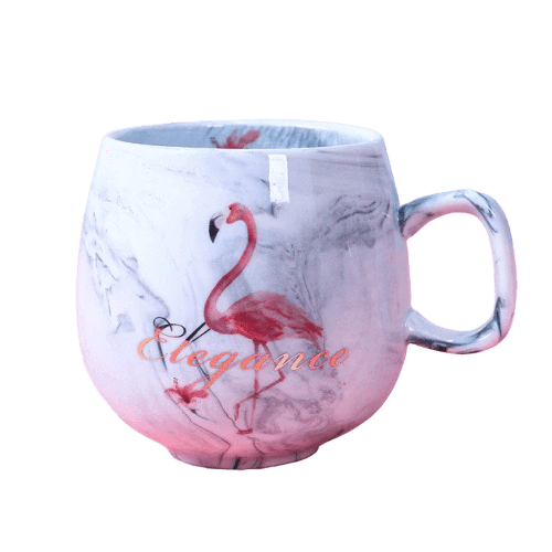 Vacker Temugg Flamingo