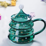Kaffekopp Glas Julmotiv