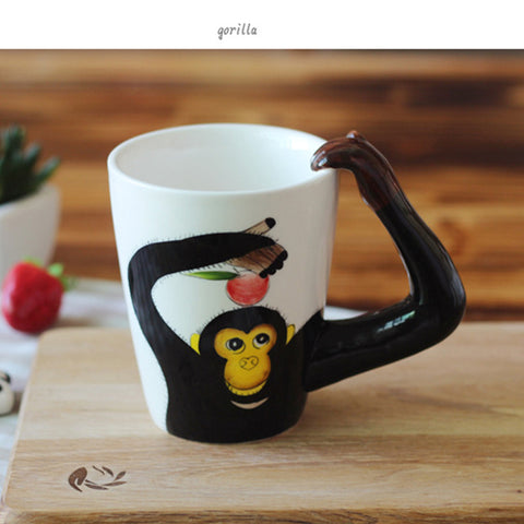 Gorillakopp Keramik Vit