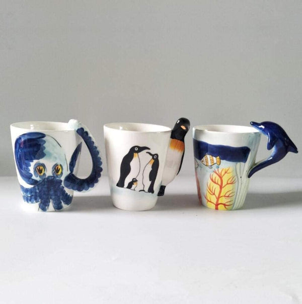 Kaffekoppar Havsdjur Keramik