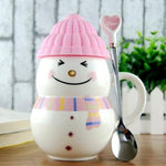 Kaffemugg Snögubbe Rosa