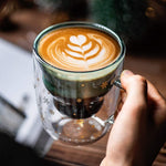 Kaffekopp Dubbelglas Handtag