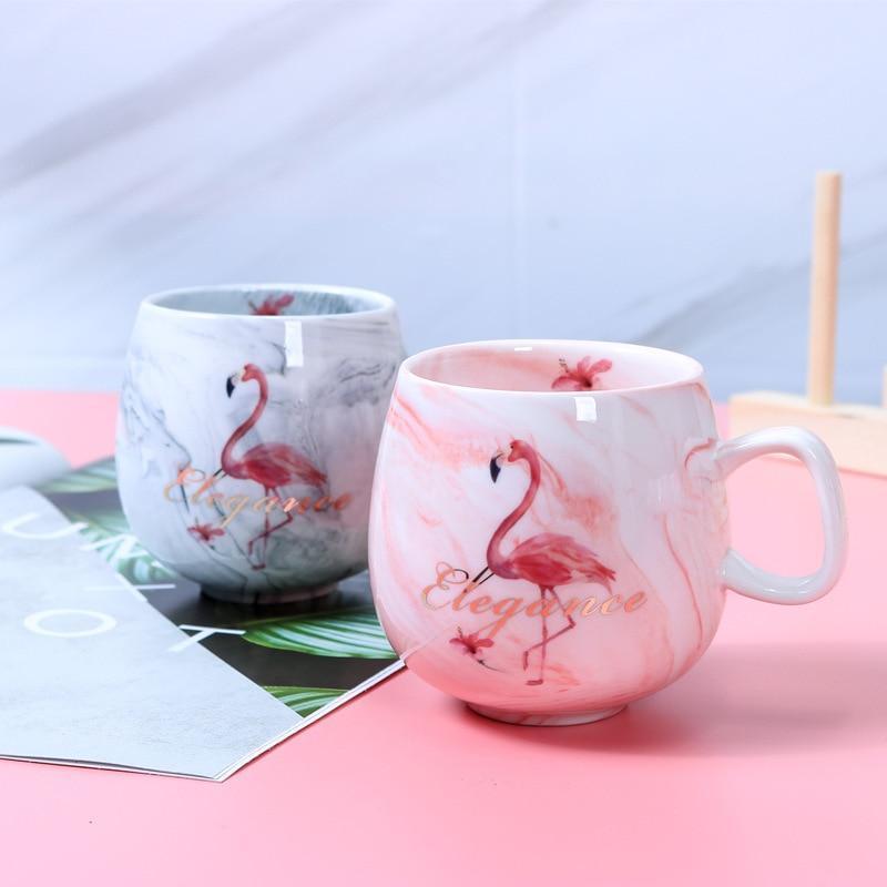 Kaffekopp Flamingo Keramik