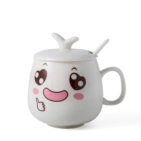 Kaffemugg Anime Vit