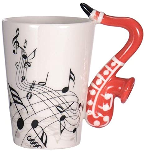 Saxofon Kaffekopp Keramik