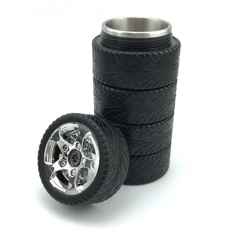 Däckmugg Med Lock