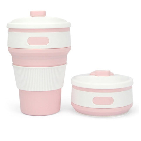 Silikonmugg Rosa Hopvikbar