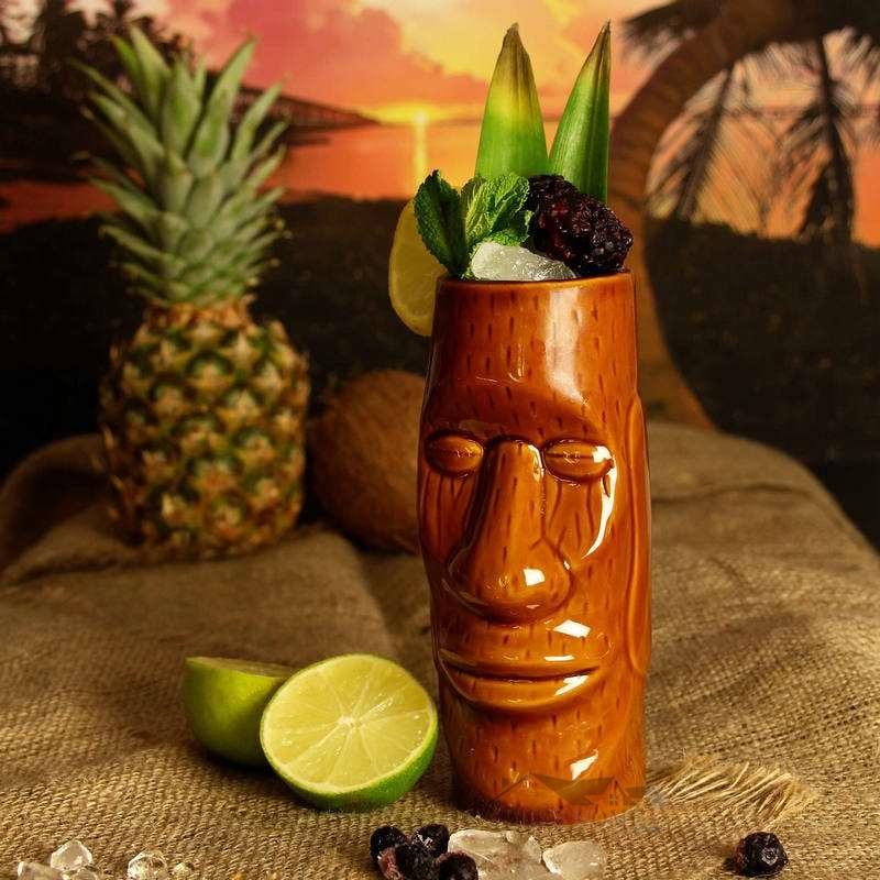 Tiki Glas Moai