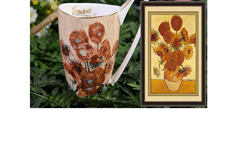 Kaffemugg Målning Blommor